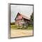 Stupell Industries Rural Americana Home Countryside Farm Flag Painting Floater Framed Art